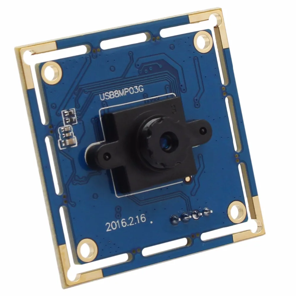 

8MP usb camera module high resolution with Sony IMX 179 Sensor and M7 60 degree lens