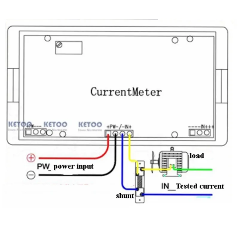 DC ammeter diagram
