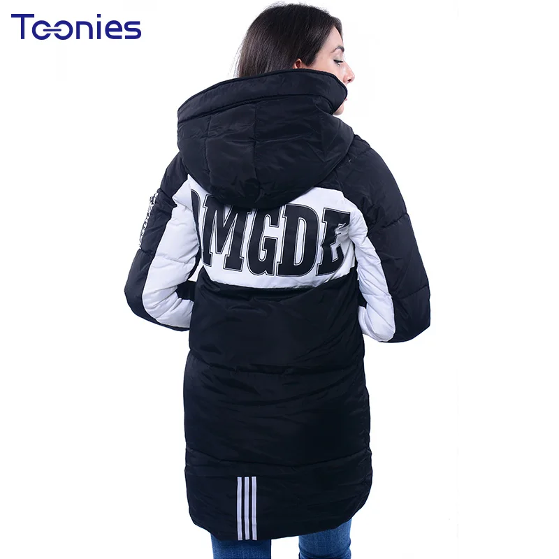 

Plus Size Winter Long Down Jacket Women Thickening Warm Wide-waist Coat Loose Parka Overcoats Zipper Cotton Down Jackets 2017