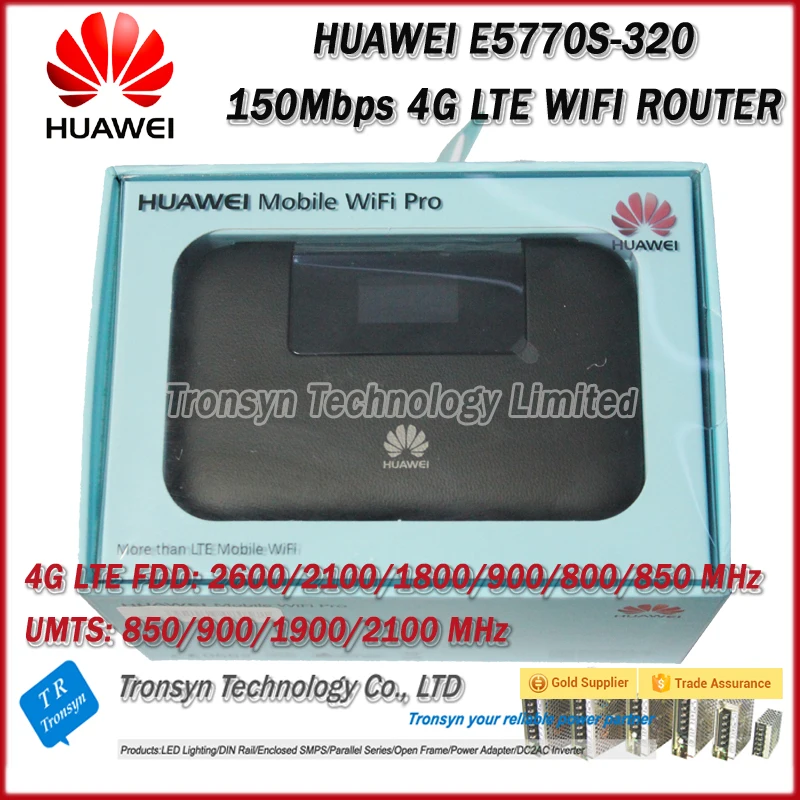 Оригинальный Новый разблокированный мобильный WiFi роутер Huawei E5770S 320 150 Мбит/с 4G LTE с