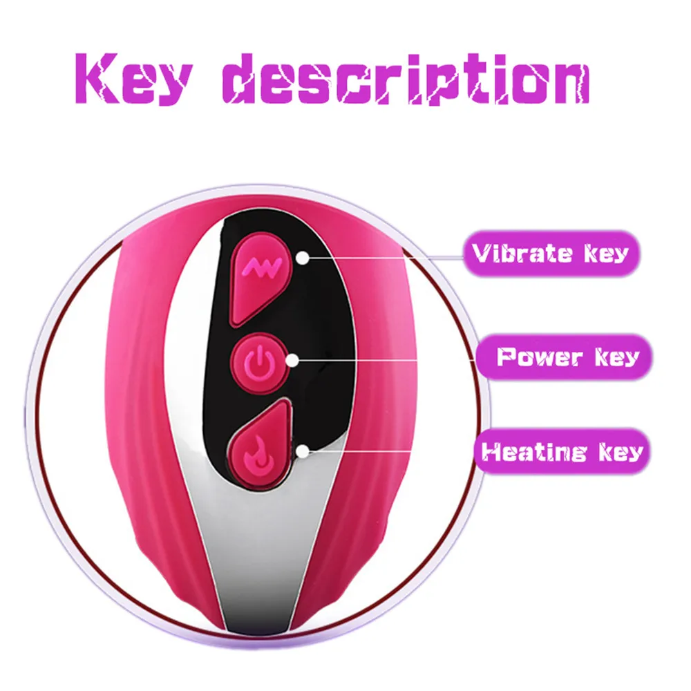 7 Speeds Auto Heating Rabbit Vibrator Clitoris Stimulator Dual Vibration Dildos G-spot Vagina Massager Adult Sex Toys For Women (5)