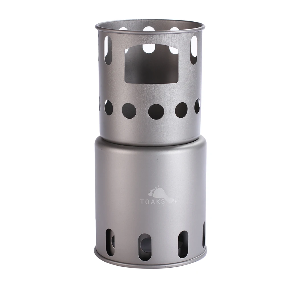 TOAKS Outdoor Camping Hiking Backpacking Ultralight Titanium Wood Stove