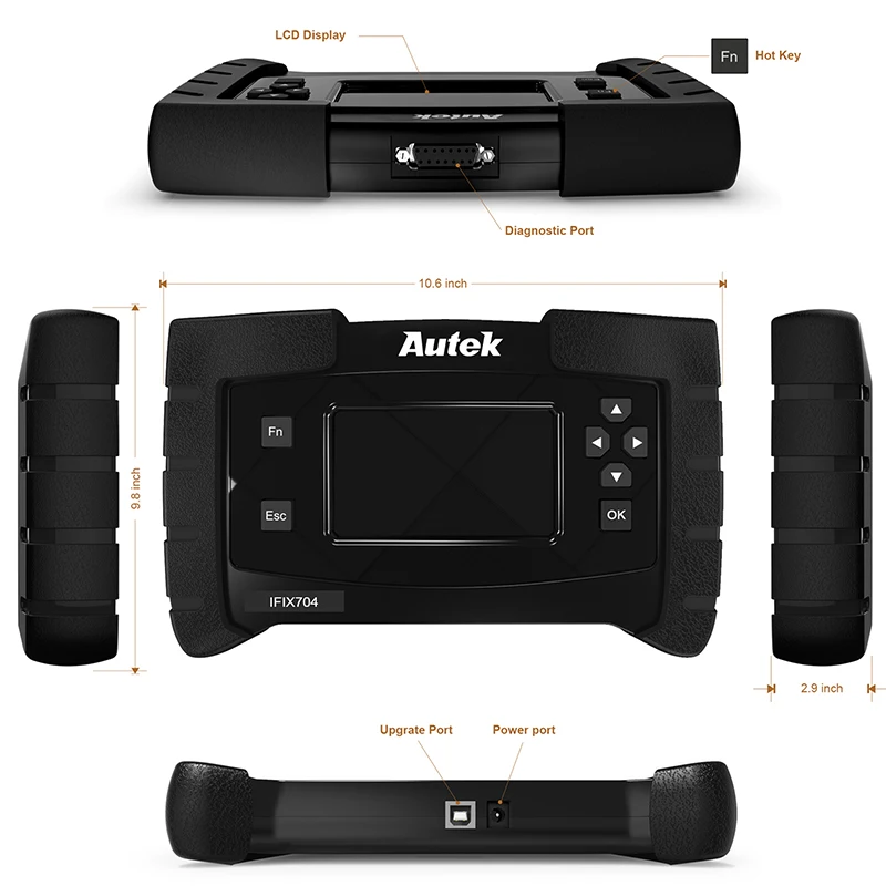 Autek IFIX704 OBDII Автомобильный сканер все системы IMMO ABS SAS EPB сброс масла для Chrysler Ford Toyota