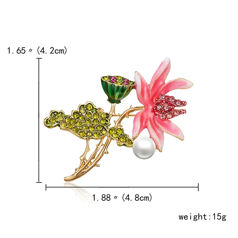 Эмалированные Броши с растениями, модные весенние Цветные Цветочные листья, слива, птицы, ветка бабочек, броши в виде растений, одежда, заколки для воротника - Окраска металла: 5