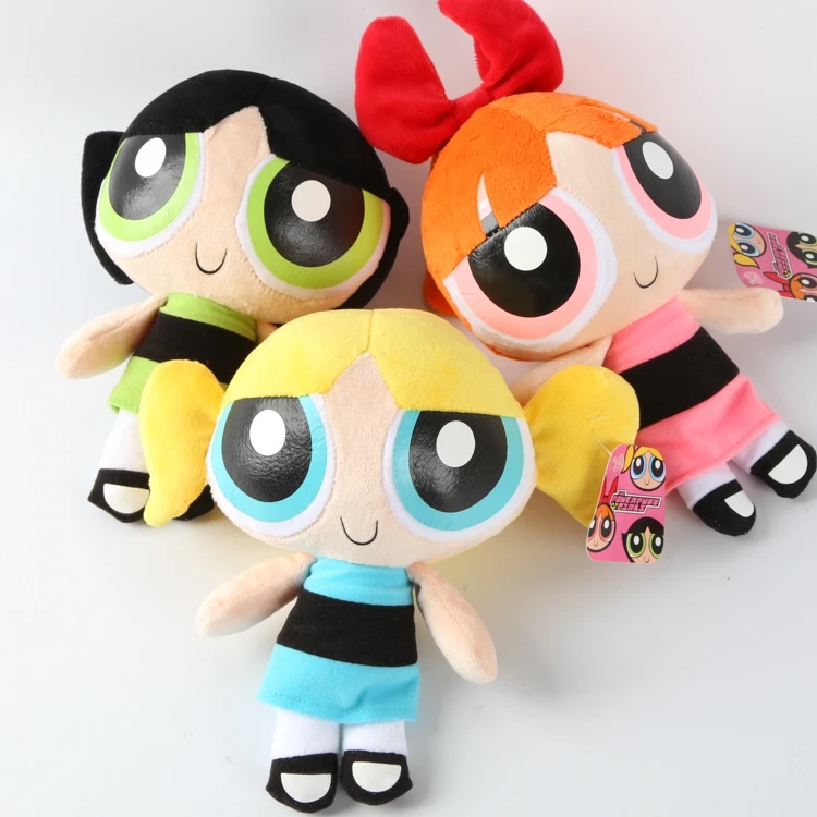 20 см Powerpuff девочки плюшевые куклы игрушки для детей пузыри цветок Лютик Мягкая Плюшевая Кукла три маленькие девочки подарок на год