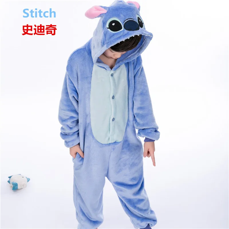 Пижамные комплекты для маленьких мальчиков и девочек; пижамы с единорогом kuguurumi для детей; Пижама с изображением животных из аниме, стежка, панды; детская зимняя одежда для сна для мальчиков