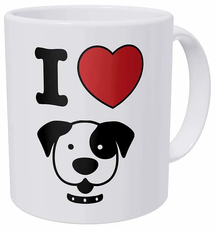 

I Love Dogs Heart Above 11 Ounces Funny Coffee Mug