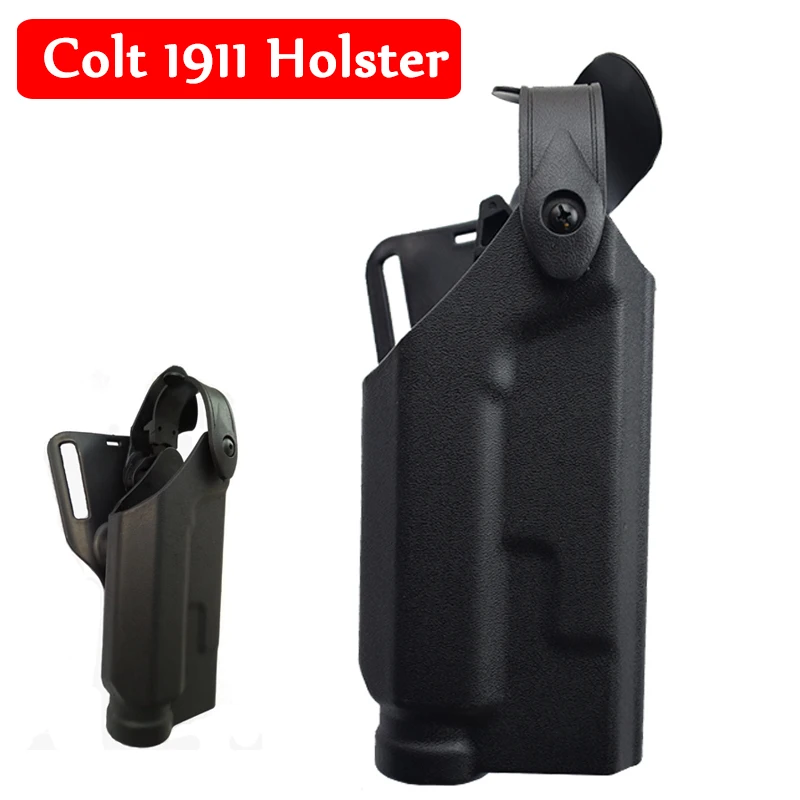 

Colt 1911 Tactical Combat Pistol Holster Bearing Light Hunting Equipment Gun Case Right Hand Belt Holster