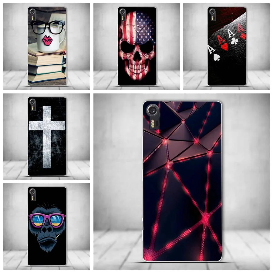 

Fashion Soft TPU Silicones Phone Back Cover For Lenovo Vibe Shot Z90 Z90-7 Vibe Max Cases Cool Skull