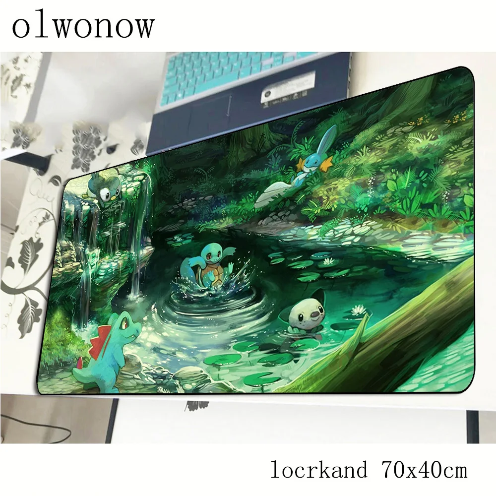 Коврик для мыши pokemons 70x40 см эстетические коврики лучший игровой коврик геймер