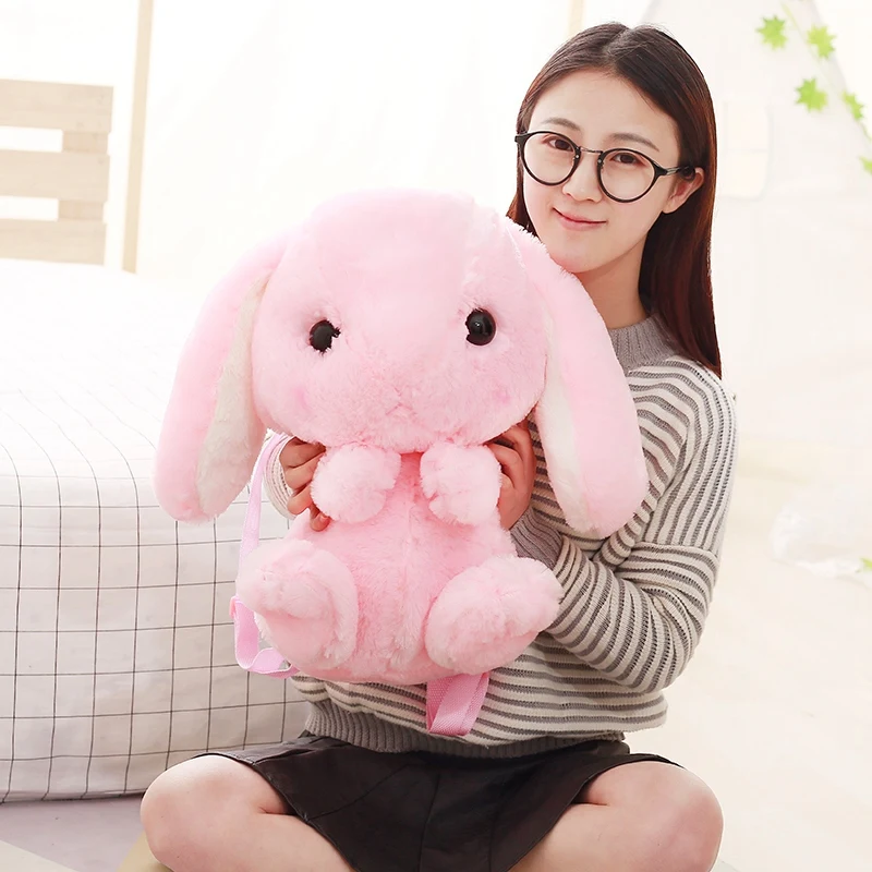 Bunny Backpack, Cute Fashion Casual Sweet Large Capacity Rabbit Ear Nylon  Backpack