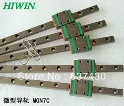 2 шт. HIWIN Миниатюрные линейные перевозки MGN7H + 2 шт. мини MR7 MGN7 L110mm направляющий подшипник