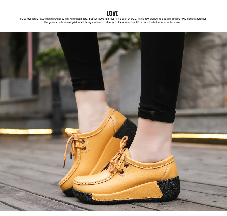 MANLI Women Shoes Sneaker Ballet Genuine Leather Flat Platform Walking Shoes Slip On Female Women's Loafers mocasines mujer