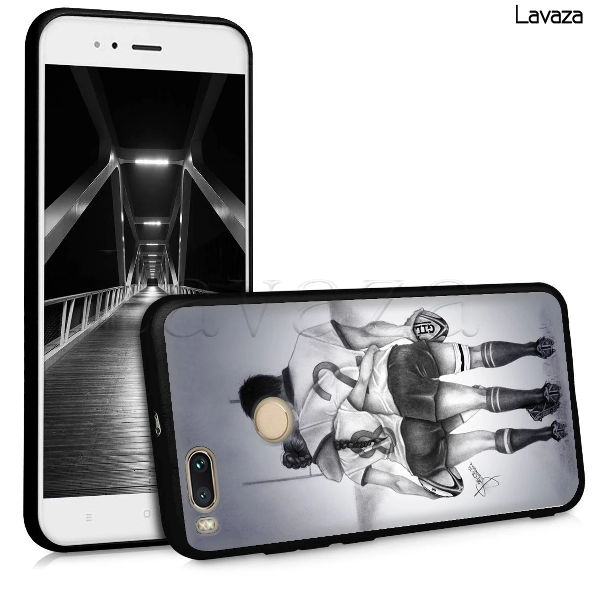 Lavaza كرة رجبي الرياضة لينة غطاء من السيليكون ل شياو mi mi ماكس 3 A1 A2 mi 6 mi 8 9se لايت زائد ل pocophone f1