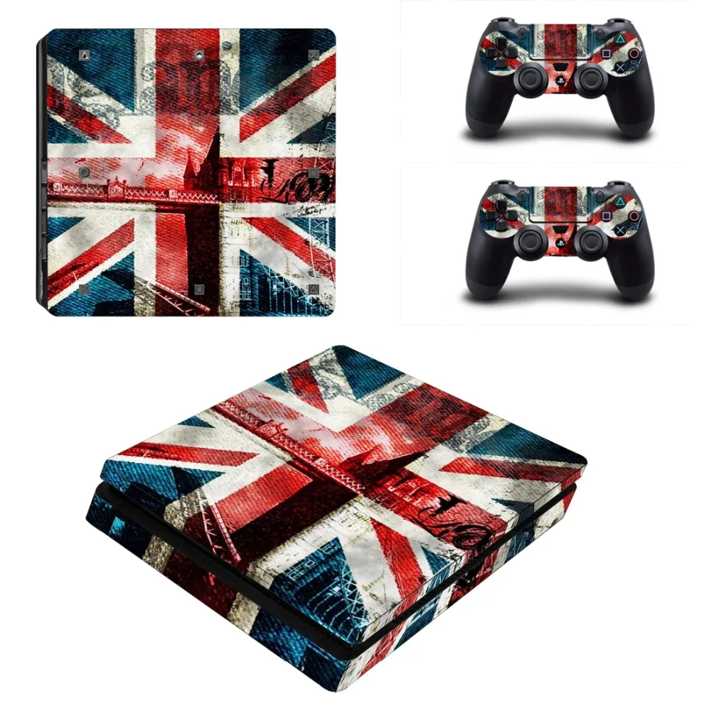Наклейка на консоль Sony PlayStation 4 и контроллер Dualshock PS4 Slim с национальным флагом