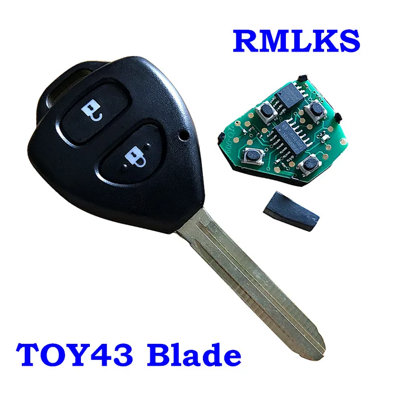 Для TOYOTA HILUX VIGO MK6 SR5 2 кнопочный пульт дистанционного управления 4D67 CHIP KEY