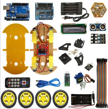 

Multifunction Bluetooth Controlled Robot Smart Car Kits uno