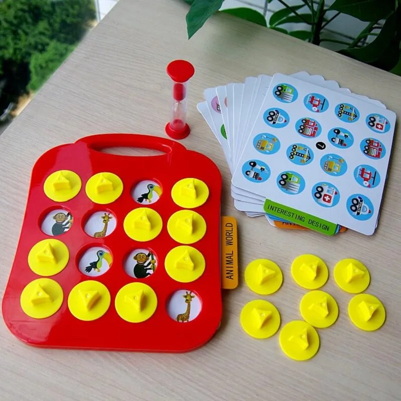 Fly AC Memory Matching Game Board с животными Цифровой автомобиль цифры буквы Развивающие головоломки игрушки для детей подарок