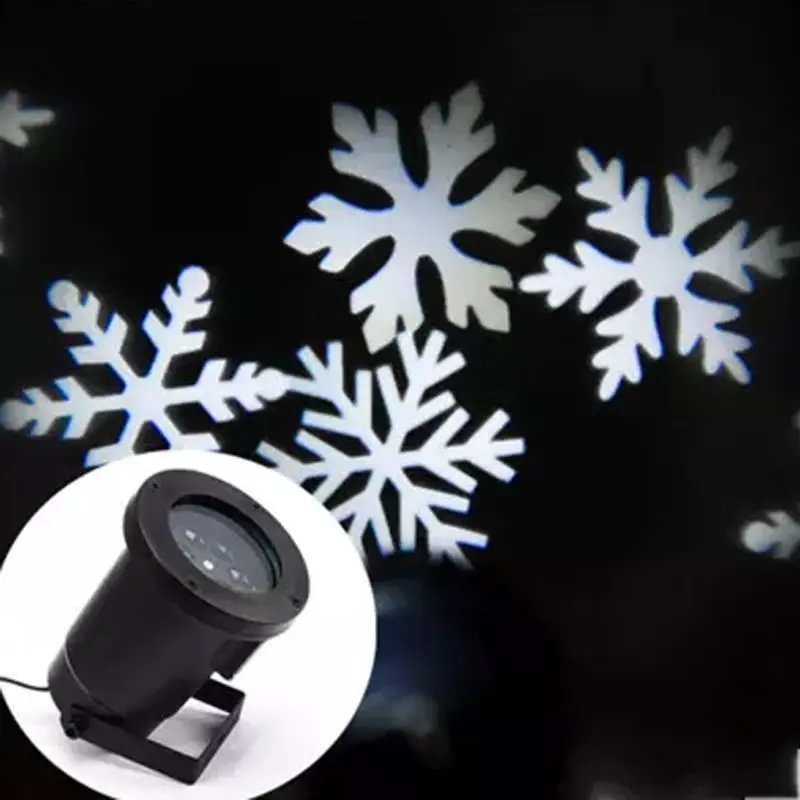 Waterproof Moving Snow Laser Projector Lamps Snowflake LED Stage Light For Christmas Party Landscape Light Garden Lamp Outdoor snowflake christmas lights moving sparkling led landscape laser projector star light lawn waterproof garden lamps xmas decor