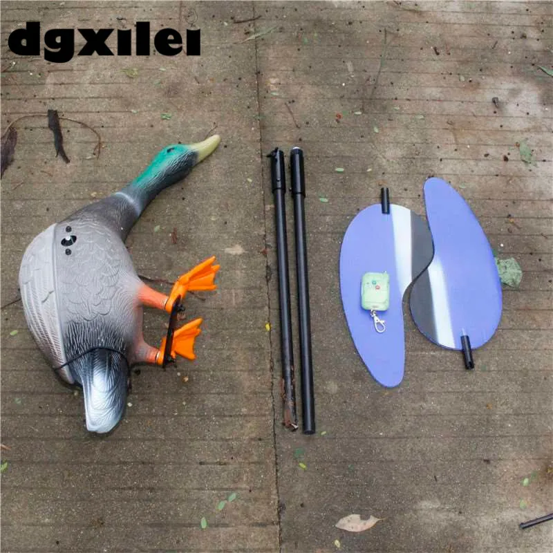 Pato ao ar Chamariz de Controle Armadilhas para Caça com Ímã Xilei Atacado Grécia Livre Remoto 6v Plástico Drake Asas Girando 6 armadilhas para caça com ímã asas girando