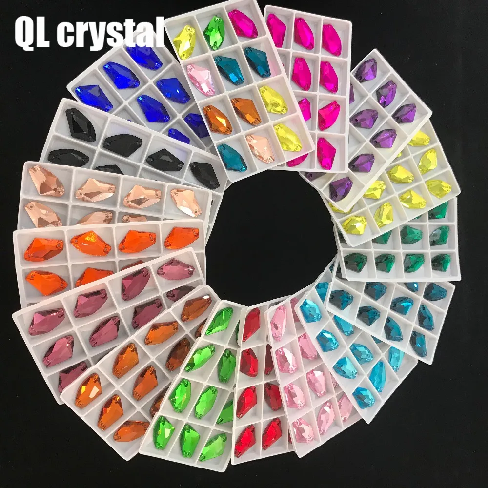 Special-shaped crystal sewn on rhinestones without claws flat back Navette стразы stone used for clothing decoration | Дом и сад