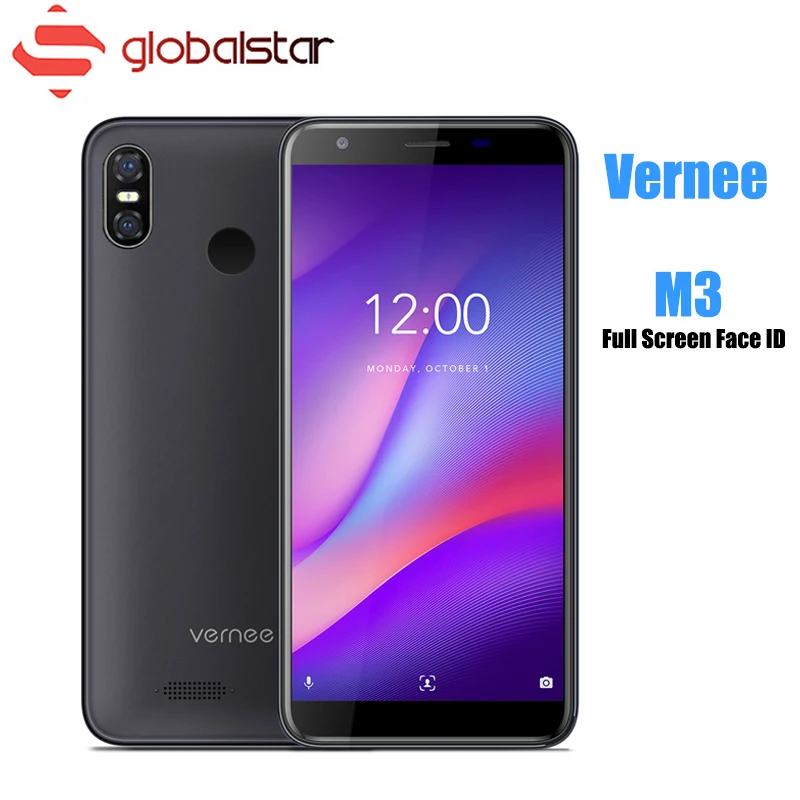 Vernee M3 5,5 ''полный Экран смартфон 3 GB 32 GB Quad-core телефона Android 8,1 3300 mAh Face ID отпечатков пальцев 4G LTE Мобильного Телефона
