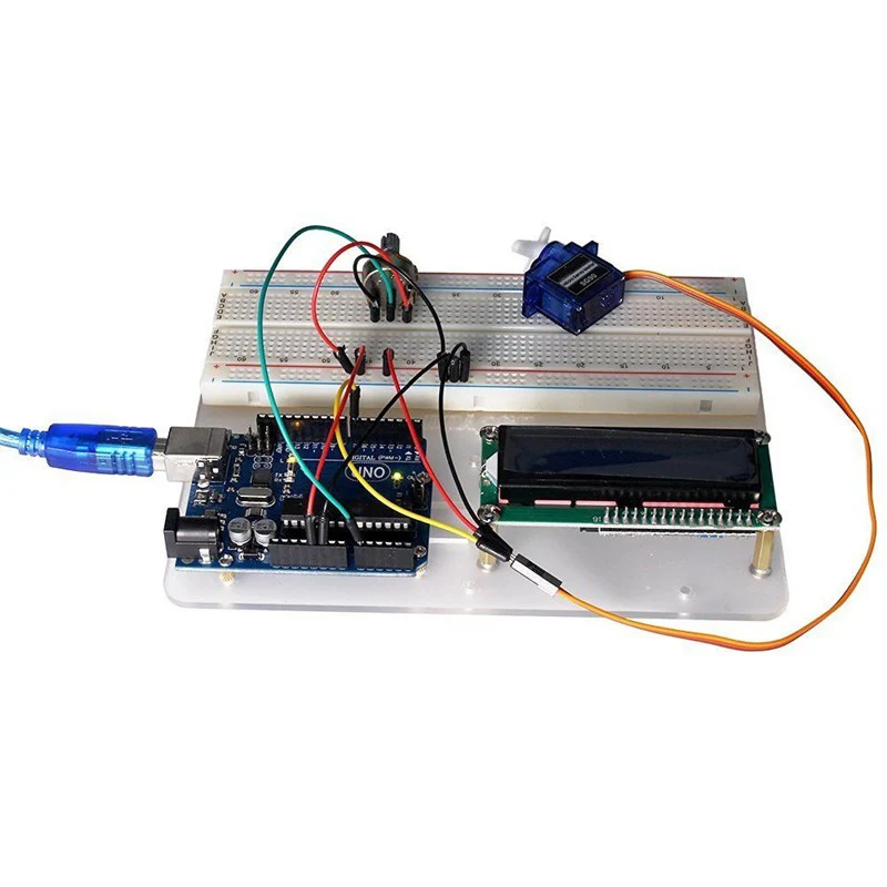 Новая обновленная версия стартовый набор RFID Обучающий набор lcd 1602 для Arduino UNO R3 серворелейный модуль датчика с розничной коробкой