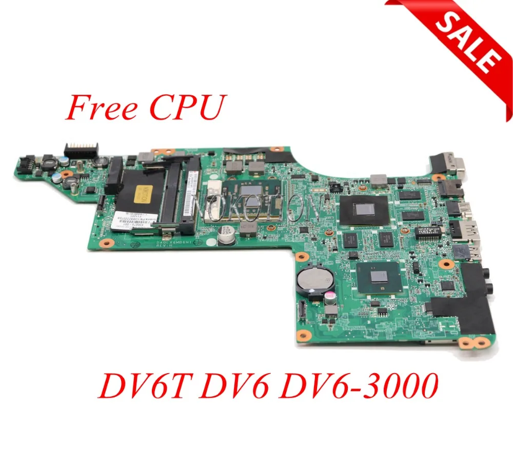 615279-001 630279-001 для hp Pavilion DV6T DV6 DV6-3000 материнская плата для ноутбука Intel ddr3 с ATI графическая карта основная плата Бесплатный процессор