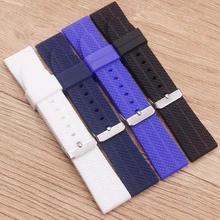 

Watch accessories Silicone strap 22mm pin buckle waterproof, sweat-proof breathable men and women strap for all brands