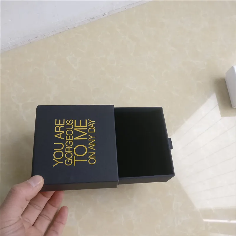 Оптовая Продажа 1000 шт./лот индивидуальные коробки для ювелирных изделий с логотипом ящик выдвижной стиль коробки упаковка ожерелья серьги