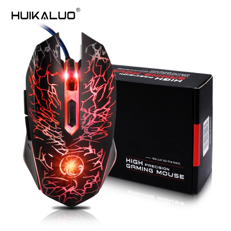 

Wired Gaming Mouse USB Optical Computer Mouse 6 Buttons Professional Gamer Mouse For Laptops Desktops Ratones Pc X5
