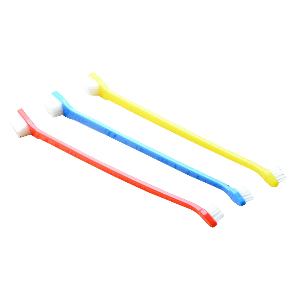 

Finger Double Head Toothbrush Set for Dog and Cat Pet Oral Care 2 pcs Multicoloured Rich Brushes