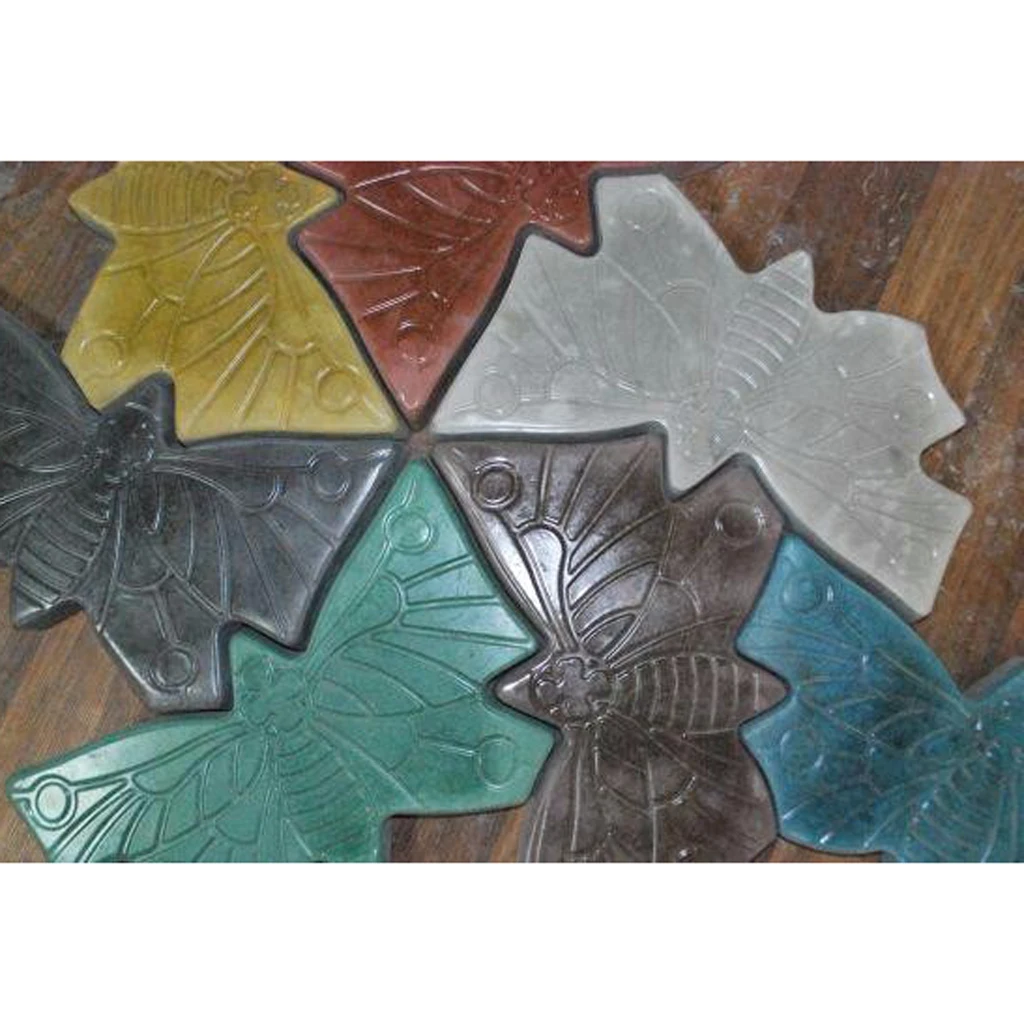 

Large Butterfly Shaped Stepping Stone Plaster Concrete Mold For Garden