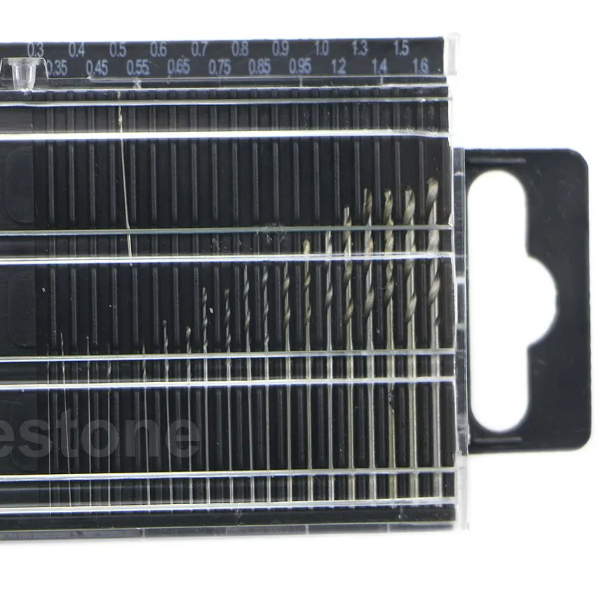 

20x MICROBOX Tiny Micro HSS Twist Drill Bit Set 0.3mm-1.6mm Model Craft w/ Case