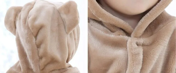 0-18months Soft Warm Unisex Newborn Baby Winter Clothes Animal Rabbit Bear Costume Baby Boys Girls Rompers Jumpsuit One-Pieces   (7)