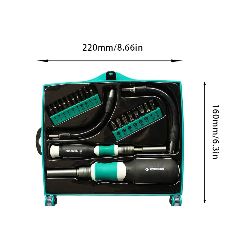 8127-A-22pcs6150 Multifunctional Manual Screwdriver Repair Maintenance Tool Set For Computer Notebook Repair Tools