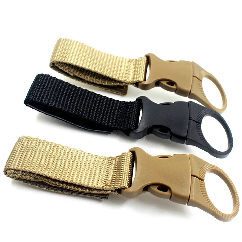 

1Pc 25mm Backpack Hanging Bottle Buckle Outdoor Camping Tactical Equipment Tourism Climbing Portable Tools Detachable Nylon