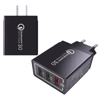 

100pcs/lot USB Quick charge 3.0 5V 3A for iPhone 7 8 XR XS EU US Plug Mobile Phone Fast charger charging for Samsug s8 s9 Huawei