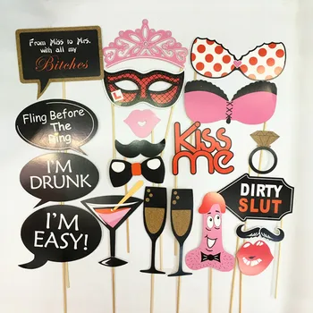 

LIFE MAGIC BOX Photo Props Funny Bachelor Party Girl Photo Props Supplies Portable Photo Booth