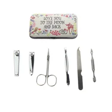 6 шт./компл. хорошее качество милый полный женский Девушка Путешествия Домашний Уход за ногтями Маникюр Педикюр подарочный набор инструмент продукт