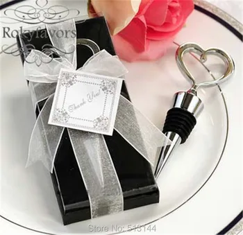 

Free Shipping 50pcs Simply and Classic Heart Shaped Wine Stopper Bottle Stopper Bridal Shower Event Giveaway Birthday Gifts