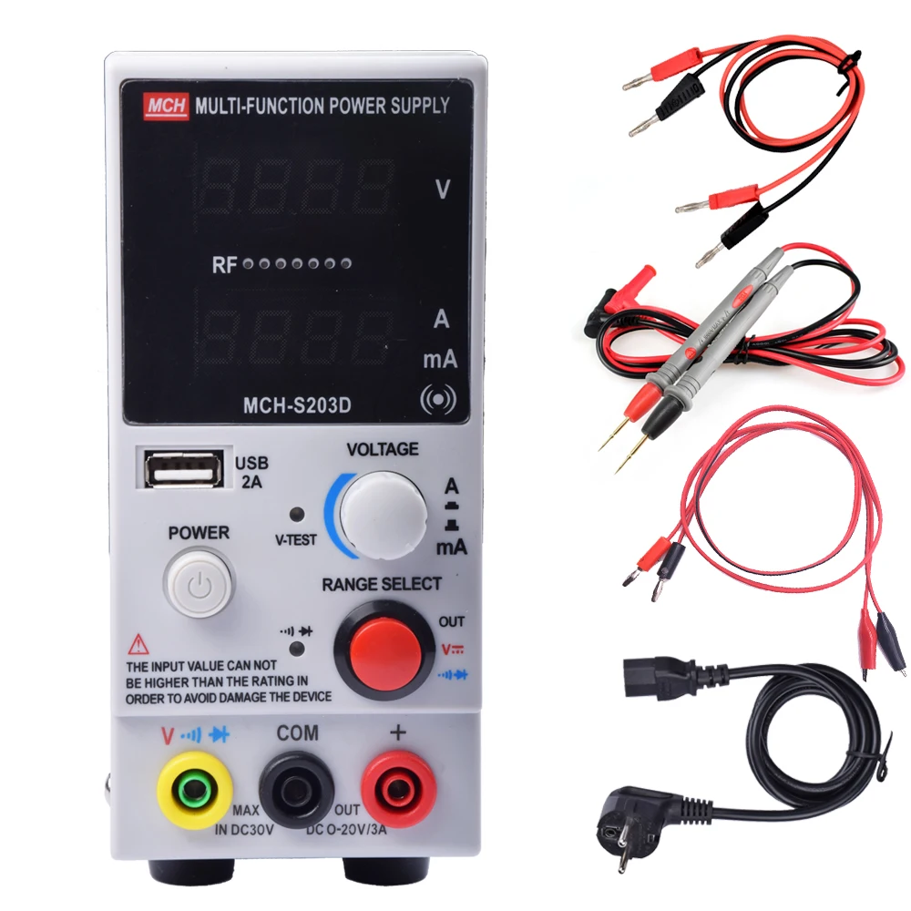 

3A automatic protection of high-precision digital 220V/110v 20v3a MCH-S203D mobile phone notebook repair power supply ammeter