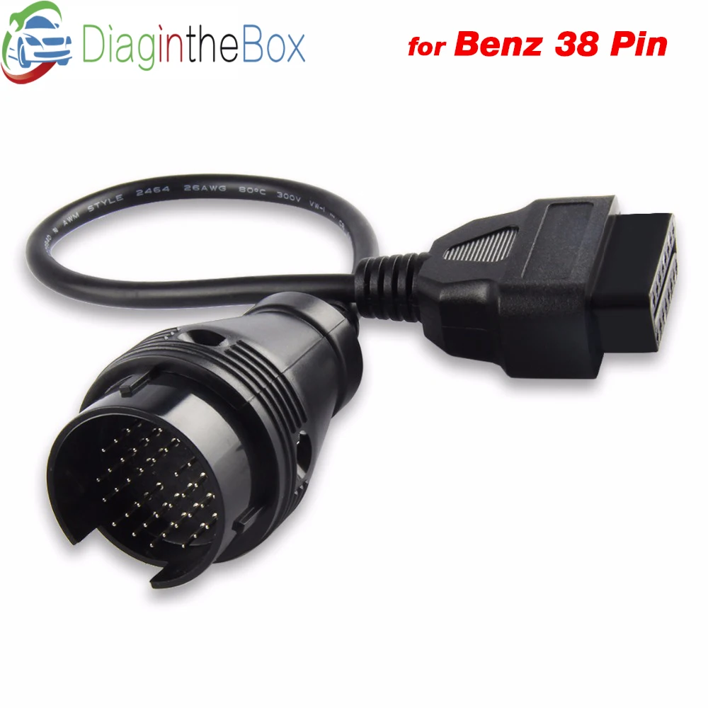 Диагностический кабель для Mercedes 38 Pin OBD OBD2 16 контактный разъем для Mercedes бд II диагностика кабель для OBDII автомобиль инструменты