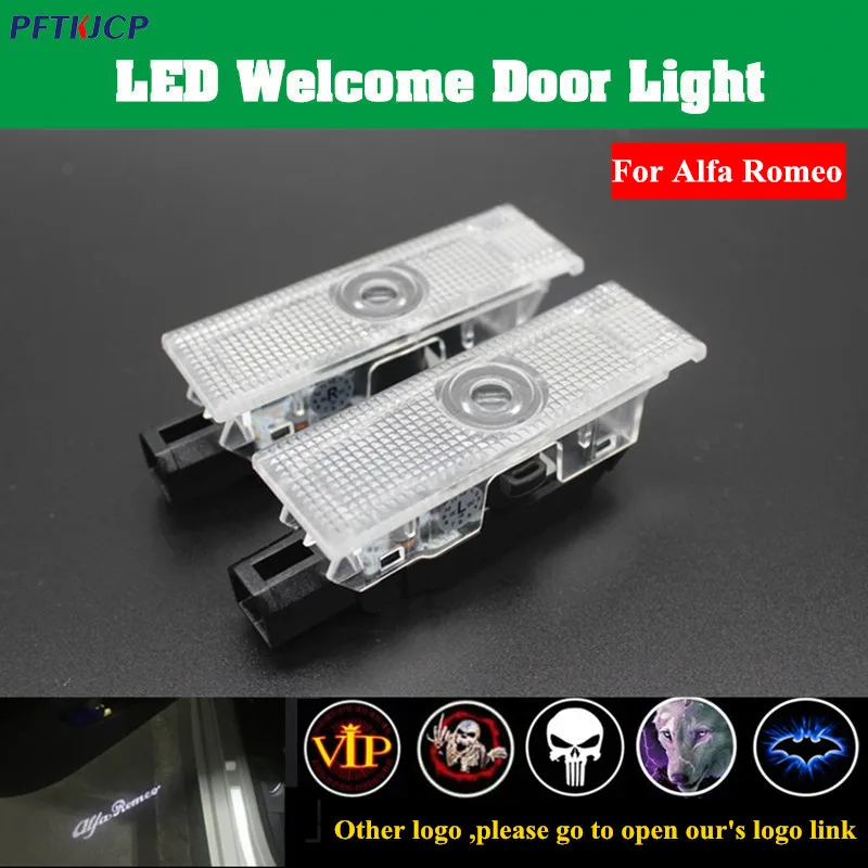 

LED Door Courtesy Logo Light For Alfa Romeo Ghost Shadow Light For Alfa Romeo Giulia 159 147 Logo Lights No Drilling