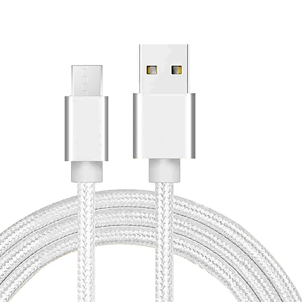 USB Micro кабель для Xiaomi samsung huawei Vivo MEIZU Быстрая зарядка данных планшет Android зарядный шнур USB кабель для мобильного телефона - Цвет: White