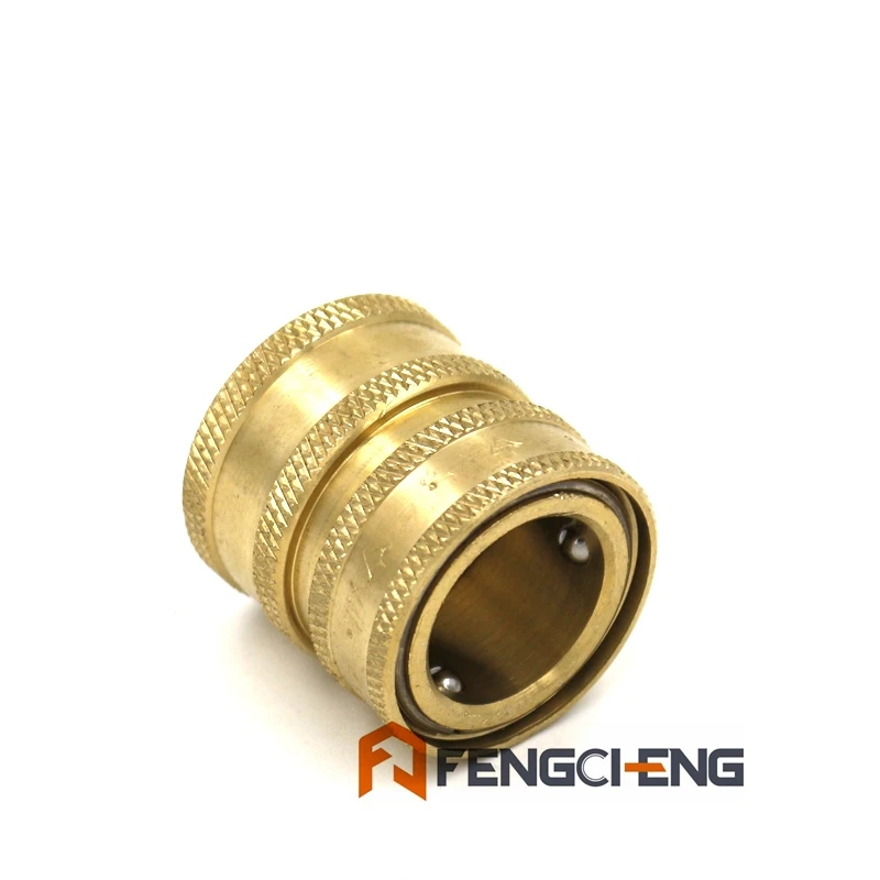 Female Garden Hose Quick Disconnect, 3/4 Female American GHT, Brewer