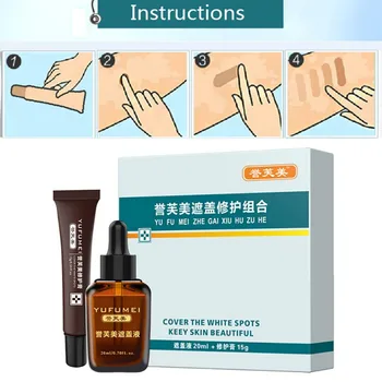 

Pro Scar Tattoo Skin Repair Cream Concealer Set Waterproof Kit for Coverage Vitiligo Cover Hiding Spots Birthmarks