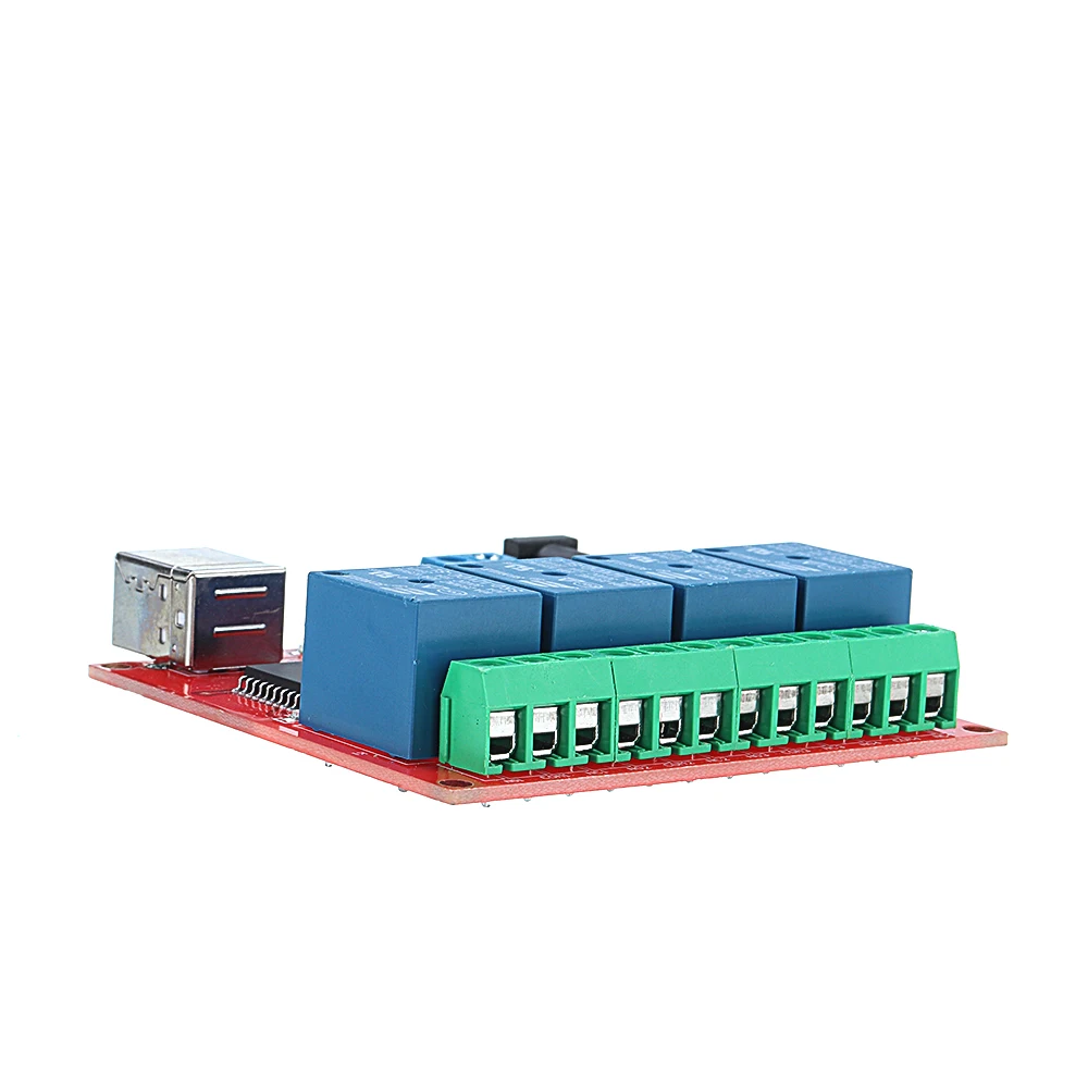 LEORY 4CH канал 12 в компьютерный USB переключатель управления Бесплатное приводное реле Модуль ПК Интеллектуальный контрольный Лер для устройства умного управления
