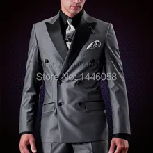 Дизайн итальянские костюмы для мужчин двубортное свадебное платье в классическом стиле костюмы с остроконечным лацканом мужской свадебный костюм