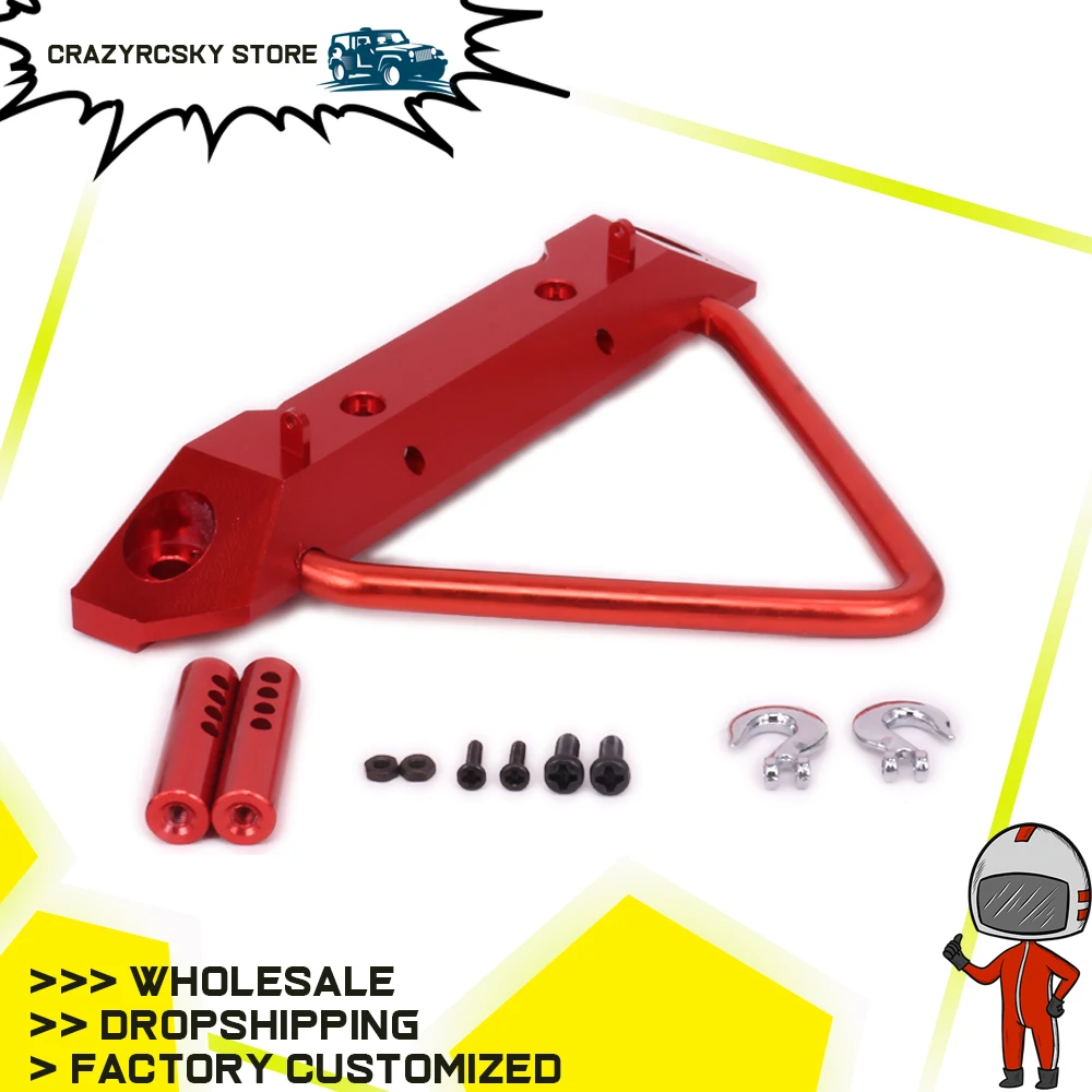1 шт. алюминиевый передний бампер из сплава для trx4 Rc автомобиля 1/10 Traxxas trx 4 blazer Crawler